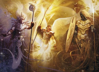 An angel of authority, angel of light, and angel of supremacy