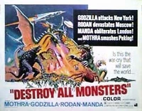 American poster for Destroy all monsters