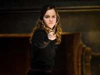 Hermione Granger practicing with the D.A.