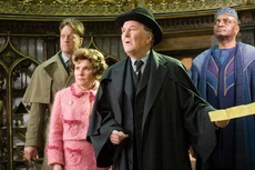 Cornelius Fudge and Dolores Umbridge accuse Albus Dumbledore of plotting against the Ministry of Magic.