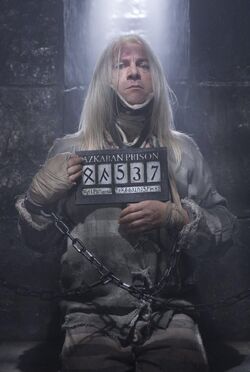 Lucius Malfoy, incarcerated at Azkaban Prison.