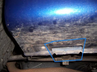 Side jack point, one on each corner.  This is where you stick your stock jack. There's four places, one for each tire.