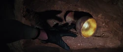 The Holy Grail just out of the reach of Elsa's gloved hand
