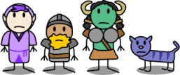 From left to right: Geuloth, Volheim, Zhada and Drajl.