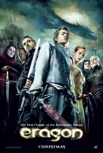A promo image for the Eragon film, featuring the main characters