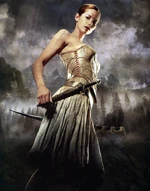 Arya, like most elves, has the natural ability to do magic.
