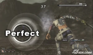 Kaim performing a perfect hit