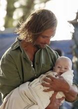 Sawyer darf Aaron halten