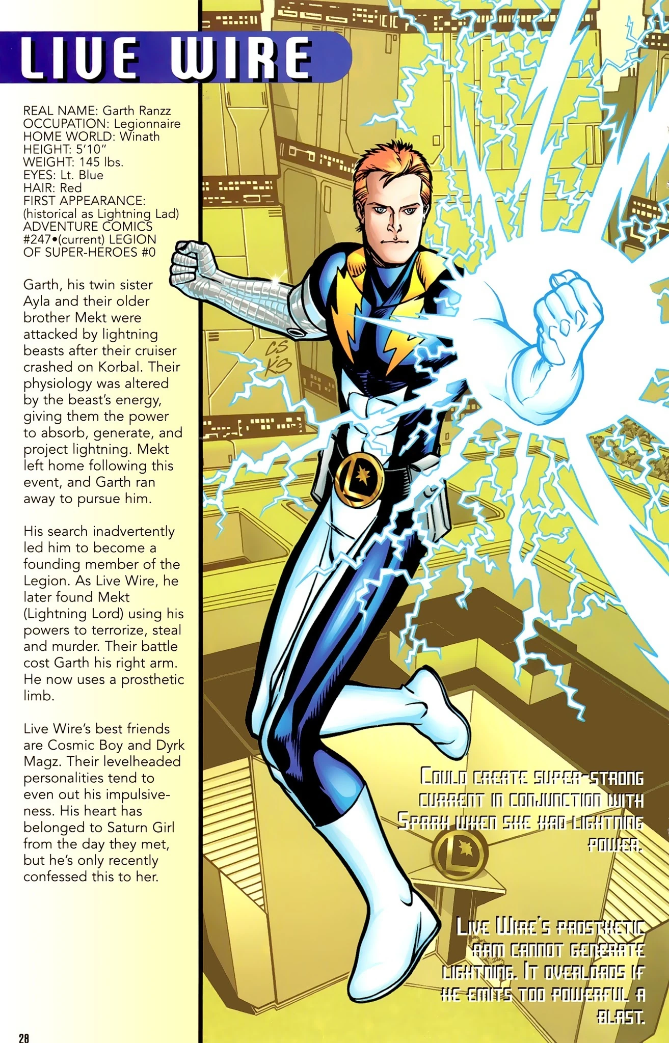 Live Wire before he entered the body of Progenitor.