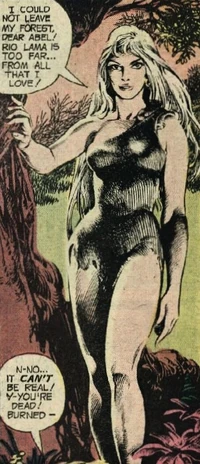 Rima the Jungle Girl; Illustration by Joe Kubert; Source: Rima the Jungle Girl #1 (cover)