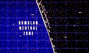 Elektronická mapa Romulanské neutrální zóny