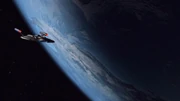 Die Enterprise im Orbit von Archer IV.