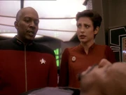 Sisko berichtet über die Heuschrecken aus seiner Vision