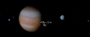 Die Enterprise fliegt am Jupiter vorbei um V'Ger aufzuhalten.