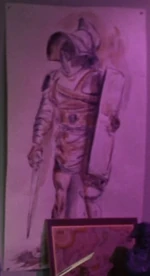 A painting of Flavius.
