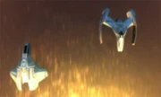 Type-1 and type-3 Valkyries in flight