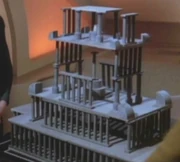 A partly finished model of the Temple of Kural-Hanesh