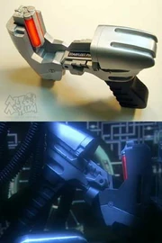 Above: Art Asylum's phase pistol.  Below: Phase Pistol set to overload in (ENT: "United")