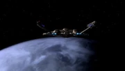 Enterprise arrives at the mining facility