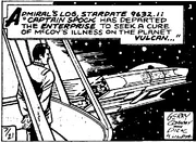 Spock leaving in a shuttle