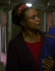 Rianna Mayweather, medic aboard the Horizon in 2152.