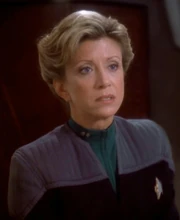 ...as Lieutenant Karen Loews, Starfleet psychiatrist
