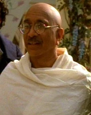 ...as Gandhi