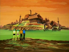 An ancient city returned to the surface of Argo, after previously being submerged by seismic activity