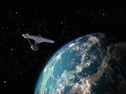The Enterprise orbits Capella IV