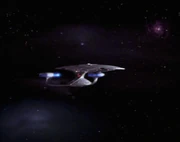 The USS Enterprise-D deep within the Amargosa Diaspora.