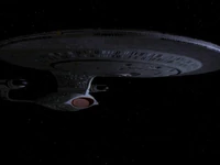 De Enterprise op drift.