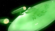 USS Defiant gevangen in ruimtelijke interfase (2268)
