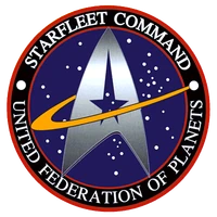 Het officiële embleem van Starfleet Commando in San Francisco, Aarde