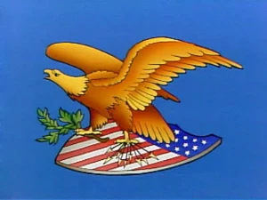 Sesame Street presents: The American Revolution title card.