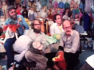 Jerry Nelson, Dave Goelz, Richard Hunt and Frank Oz chat with Morley Safer.