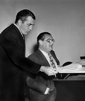 Ira Gershwin, with Ed Sullivan.