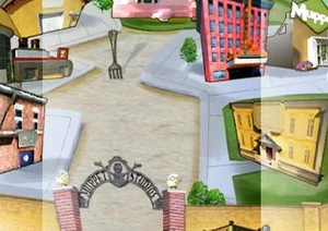 A fork in the road on the site map of Muppets.go.com.