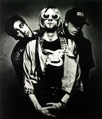 Nirvana in 1993, left to right, Krist Novoselic, Kurt Cobain, Dave Grohl.