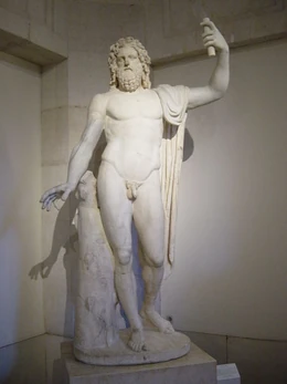 Statue of Jupiter Tonans at Museo del Prado (Madrid, Spain.)