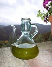 Freshly pressed olive oil