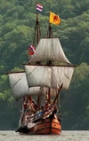 A replica of the Half Moon