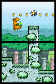 Yoshi riding the Kangaroo