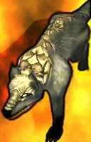 dire wolf portrait