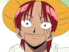 Shanks mit seinem Strohhut in Makinos Bar