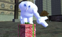 One of the Winter Horde welcomes you to open a present.