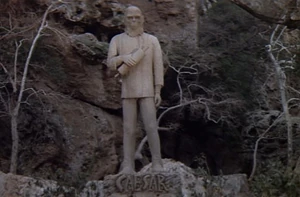 The statue of Caesar watches the Lawgiver