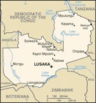 Map of Zambia- Click to enlarge