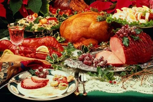 a Christmas feast