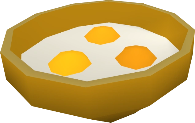 A detailed view of uncooked egg