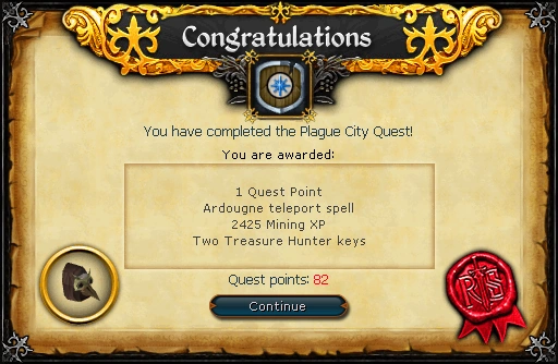 Plague City Reward
